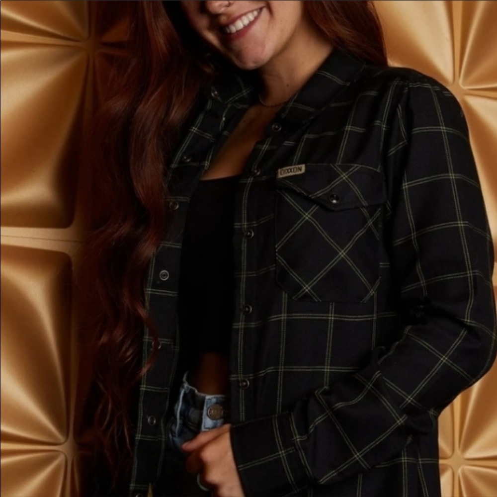 Women’s SOLD OUT Dixxon “Stay Gold” XL flannel NWT